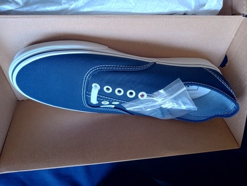 VANS Hombres EE. UU. Raro Furgonetas Auténticas 44Dx Anaheim Azul Marino Prohibiciones Blanco (talla 11.5) - Imagen 2 de 5
