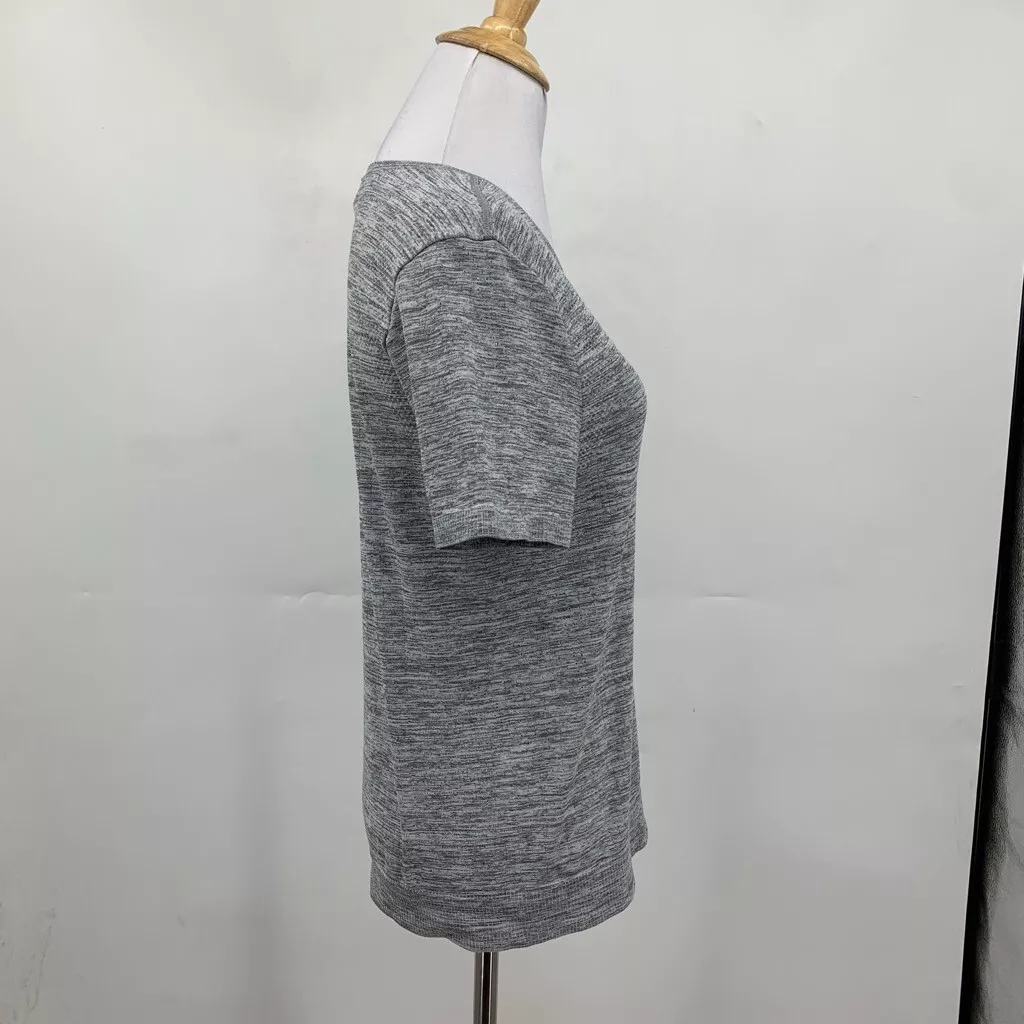 athleta fitted motion seamless heather short sleeve tee shirt