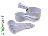 Progressive Prepworks 10-piece White Measuring Spoons & Cups Set Dishwasher Safe on sale Progressive Prepworks 10-piece White Measuring Spoons & Cups Set Dishwasher Safe on sale