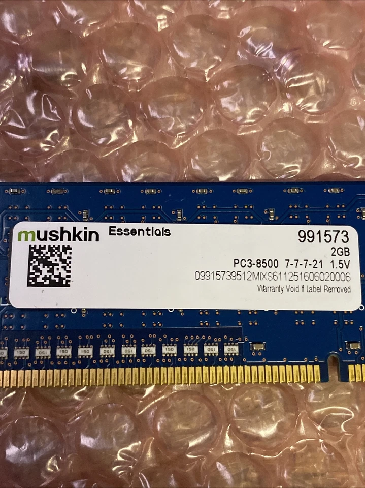 Mushkin Essentials - 991573 - 2x2GB 240-Pin SDRAM DDR3 1333 10666 Desktop Memory - Image 4 of 4
