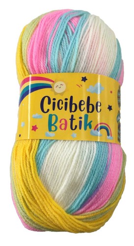 Rainbow Baby Batik Cicibebe Double Knitting Variegated 100g - Picture 24 of 40