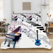 White Ore Walking 3D Printing Duvet Quilt Doona Covers Pillow Case Bedding Sets