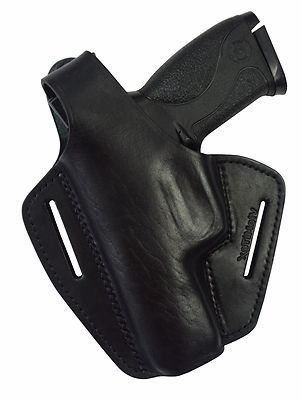 B2Li Leder Holster für Smith & Wesson MP 9 MP9L Pro MP40 schwarz LINKS VlaMiTex