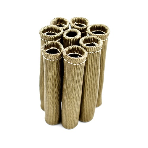 8x Spark Plug Wire Boots Protector Sleeve Heat Shield For SBC BBC Titanium 1800℉ - Picture 2 of 11