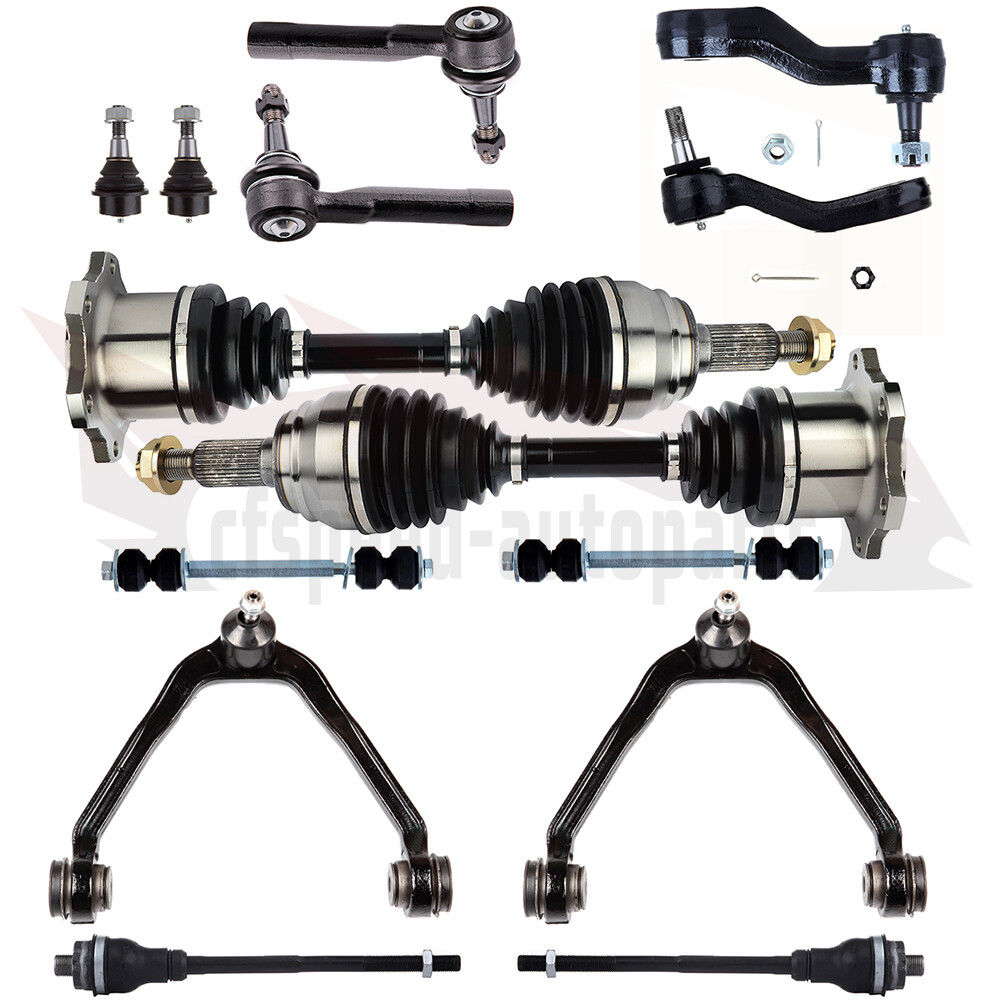 14x Front Control Arm Ball Joint & CV Axle Shaft Kit for Chevy Tahoe Suburban