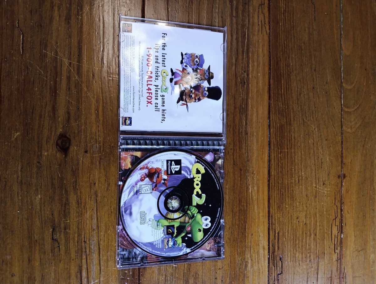 Croc 2 (Sony PlayStation 1, 1999) PS1 CIB Complete w Manual Black