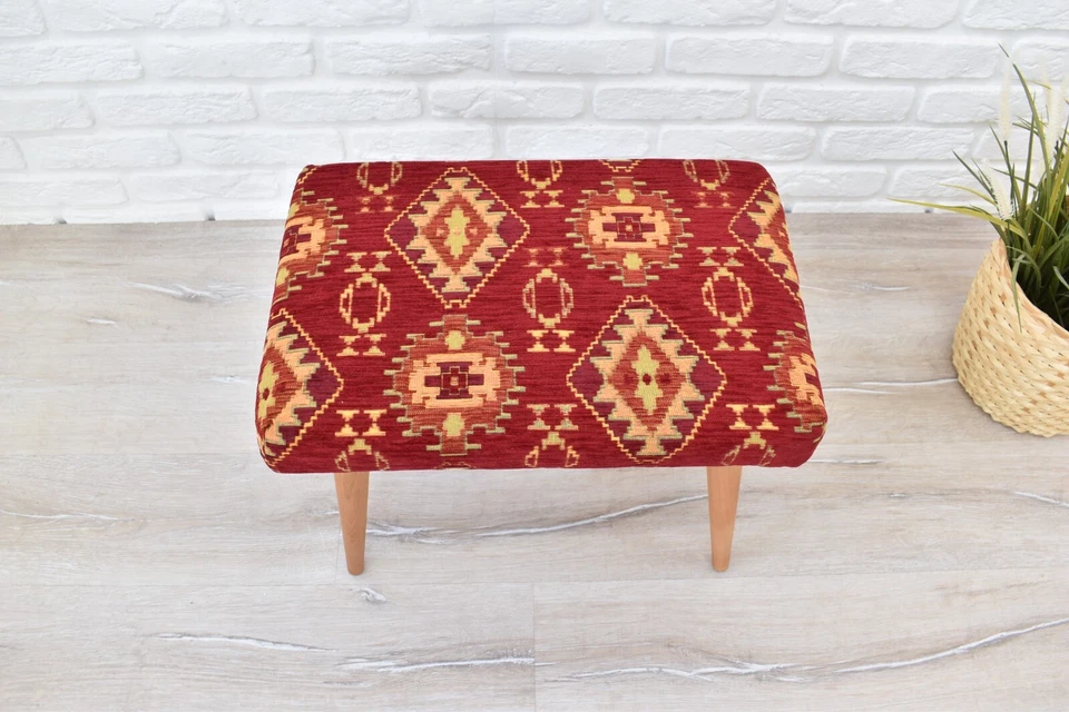 Cozy Upholstered Small Bench - Space-Saving Design for Any Room - Ottoman Stool - Image 4 of 4