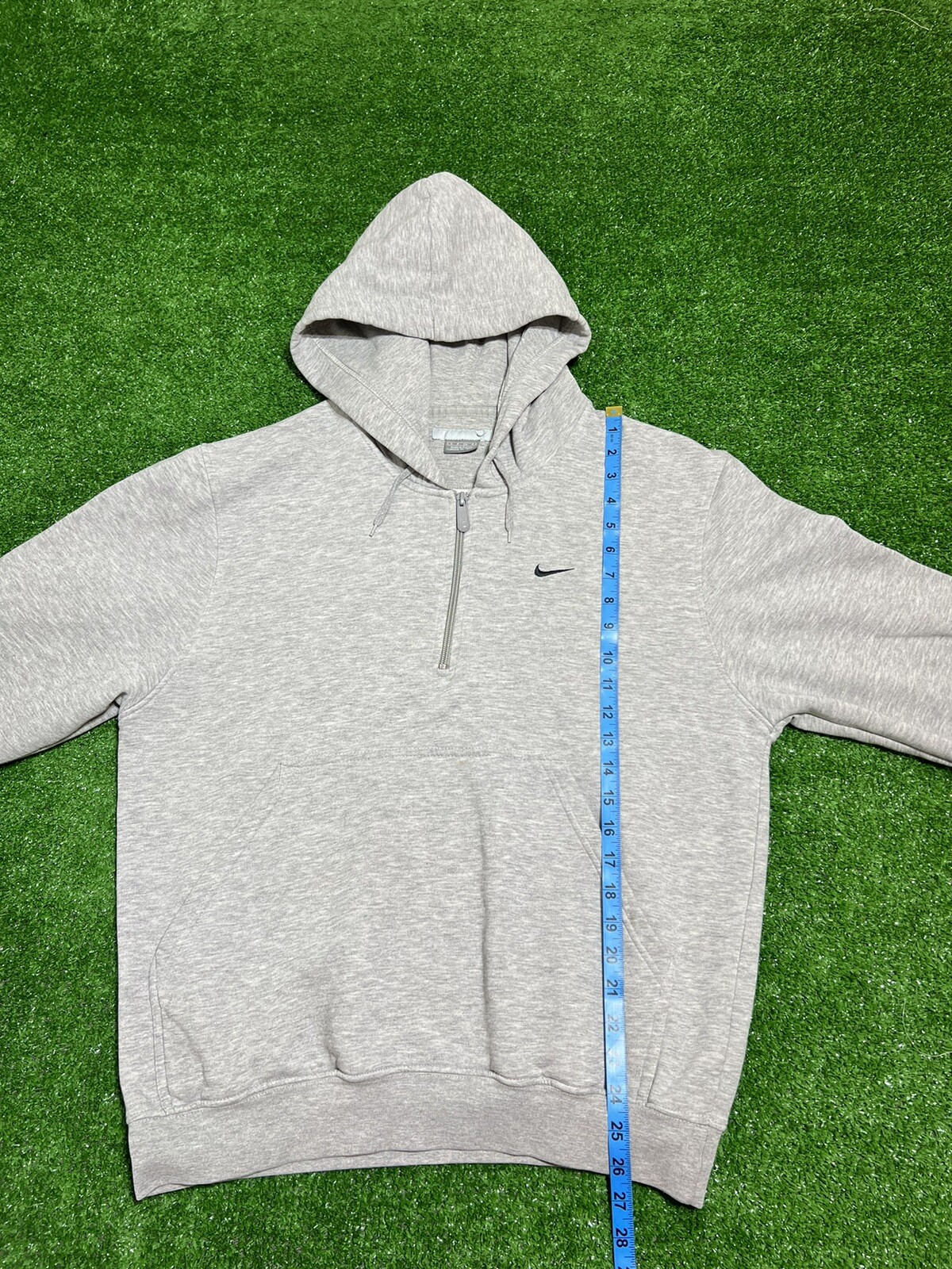 VTG 90s 2000s Nike 1/4 Zip Hoodie Sweatshirt Classic Solo