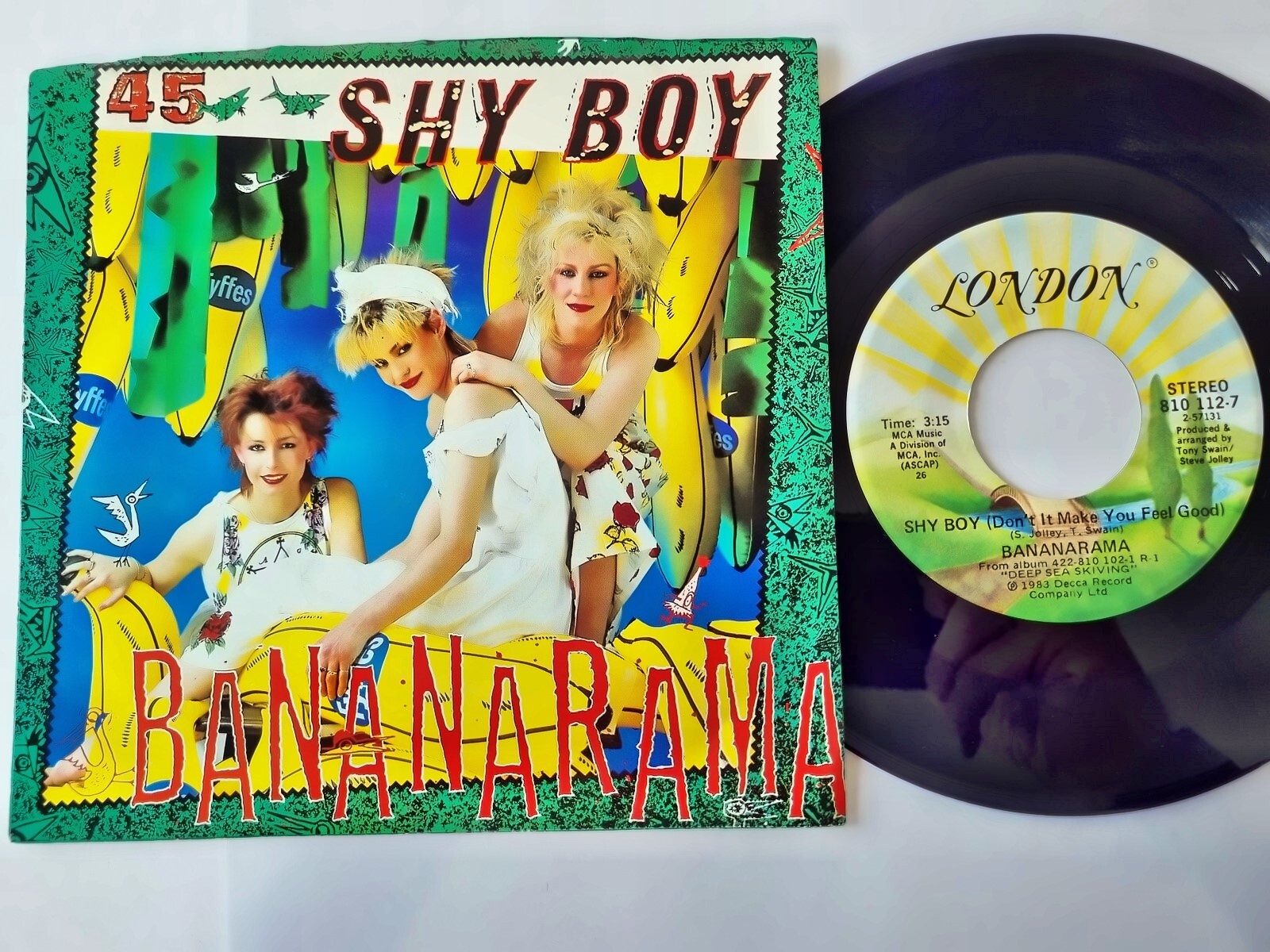Bananarama - Shy boy/ Give us back our cheap fares 7'' Vinyl US WITH COVER