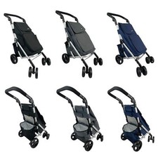 CARRELLO SPESA GRANDE 6 RUOTE CARRELLO PIEGHEVOLE RESISTENTE LEGGERO Manovrabile NUOVO