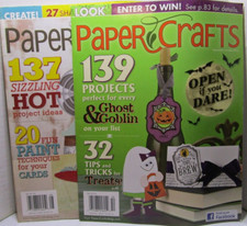 Paper Crafts Magazine Lot of 2 - July/August 2012  Sept/Oct 2012