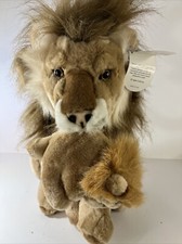 Realistic People Pals Plush Lion w/ Baby Cub 23 NWT