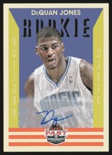 2012-13 Panini Past and Present Signatures #186 DeQuan Jones RC Orlando Magic