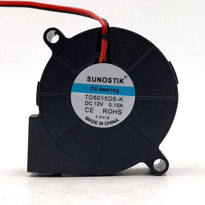 1 pcs SUNOSTIK TD5015DS-K 12V 0.10A 5015 2-wire turbo blower silent     #WD8