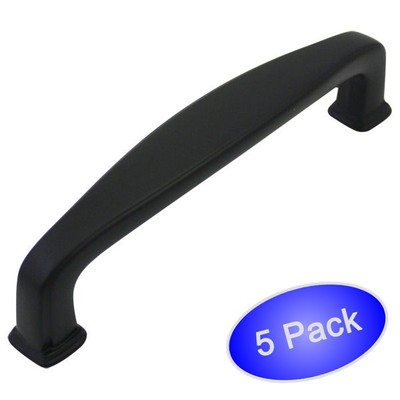 *5 Pack* Cosmas Cabinet Hardware Flat Black Handle Pulls - #4389FB