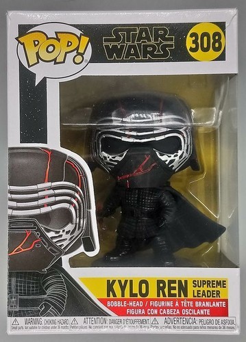 Funko POP #308 Kylo Ren (Supreme Leader) Star Wars - Damaged Box with Protector Funko POP #308 Kylo Ren (Supreme Leader) Star Wars - Damaged Box with Protector | Funko Pop | 2 Funko POP #308 Kylo Ren (Supreme Leader) Star Wars - Damaged Box with Protector | Funko Pop