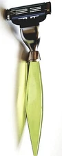 Brand NEW!! eShave 3 Blade Shaving Razor- Green Color Handle-