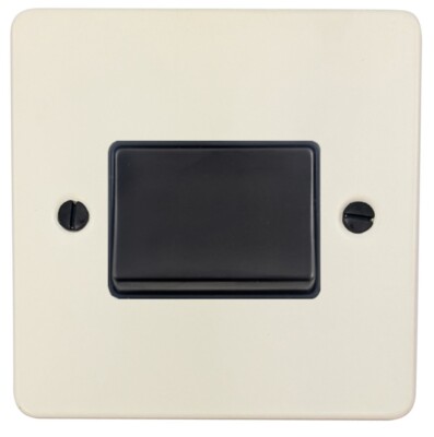 G&H FW69B Flachplatte matt weiß 1 Gang dreipolig 10A Lüfter Trennschalter