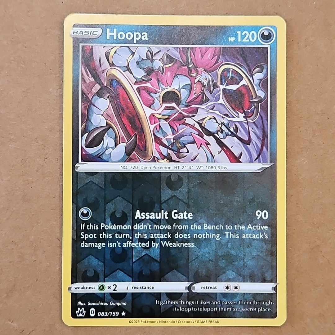 Pokemon Hoopa (83/160) Crown Zenith NM REVERSE HOLO Foil TCG CCG