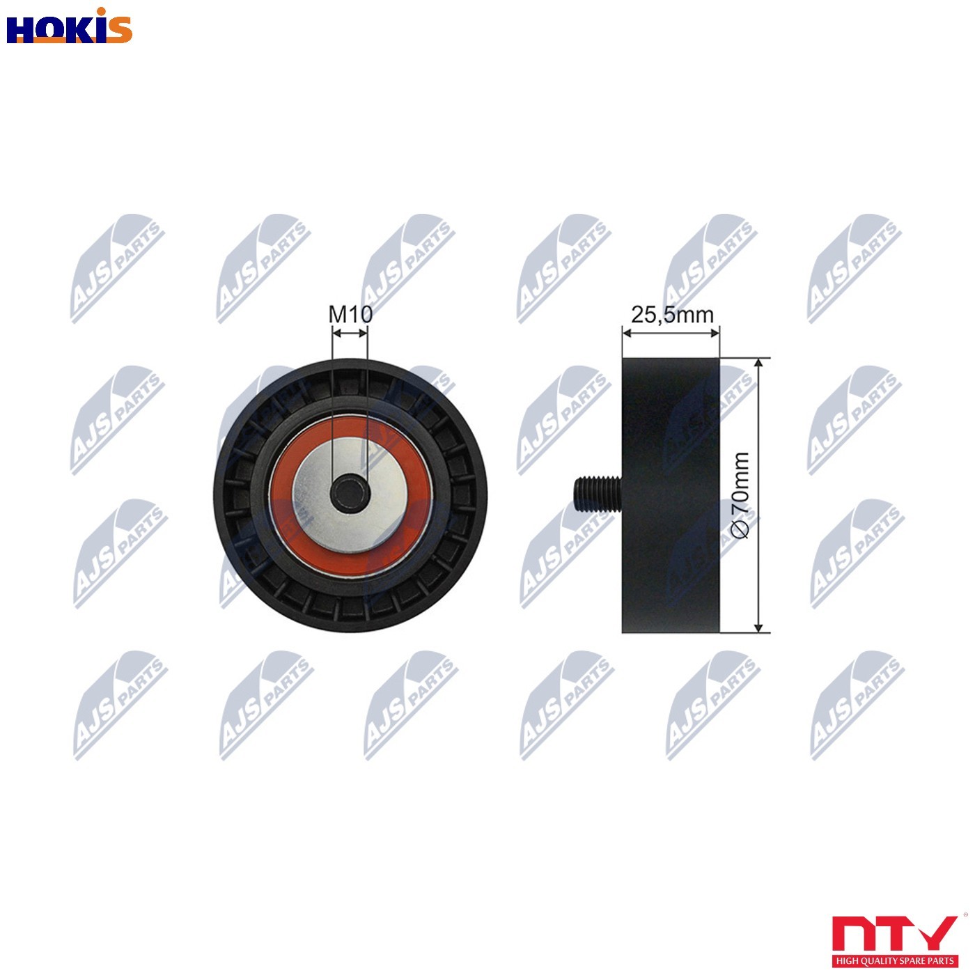 Nty Pulley Idler V-Belt For Bmw 3 (E36, E46), 5 (E34, E39) 90-05 - Image 10