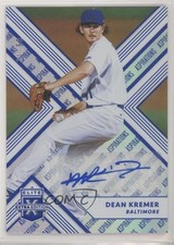 2018 Panini Elite Extra Edition Aspirations Blue 11/50 Dean Kremer #137 Auto 1b3