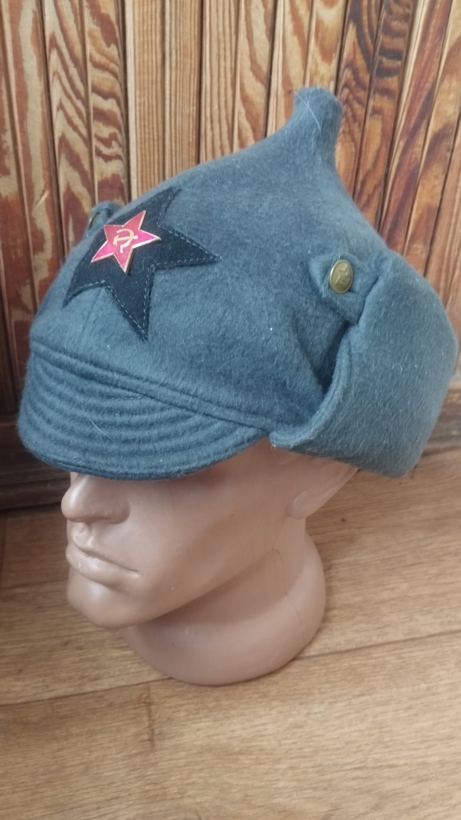 Soviet Tank Troops Budenovka M1935 – High-Quality Replica, Size ~55 — image 1