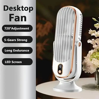 Tragbarer USB Ventilator 5 Geschwindigkeiten 720 schwenkbar leise Brise Zirkulator Home Office Reise