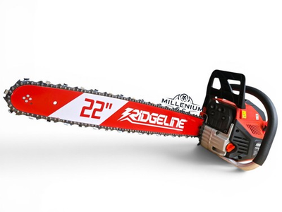 #ad #ad Ridgeline 22 in. 58cc Gas Powered 2 Stroke Portable Chainsaw OPEN BOX $184.25