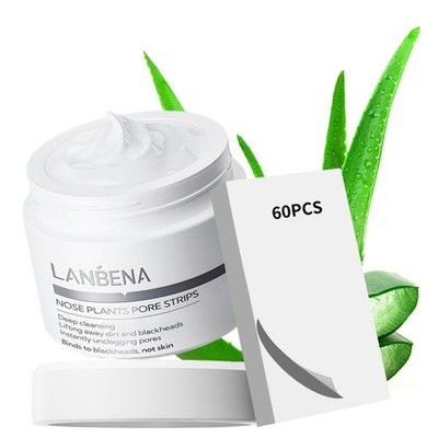LANBENA Blackhead Remover Mask Nose strips 1.06 Ounce (Pack of 1), White