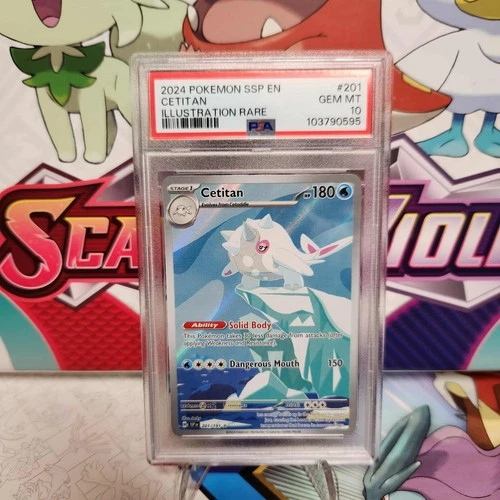 PSA 10 Cetitan 201/191 Illustration Rare - Surging Sparks - Pokemon - SHIPS FAST