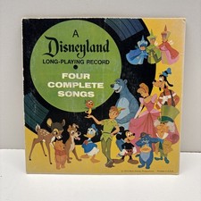 A Disneyland Long Playing Record 4 complete songes c1972 vtg 7" record/vinyl