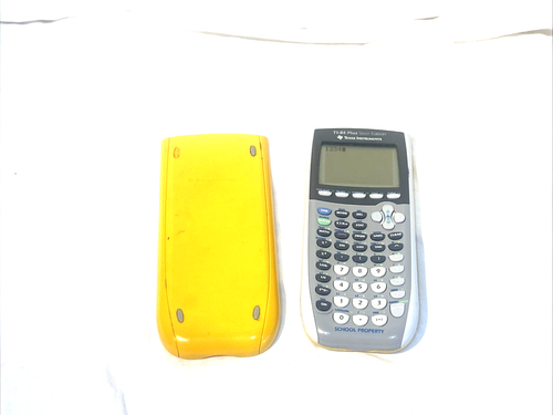 Texas Instruments TI-84 Plus Graphing Calculator Silver Edition Yellow Tested
