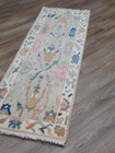 Bohemian Oushak Turkish Rug ,Oushak Turkish Hand Made Contemporary Rug, 2x6 Ft — photo 3