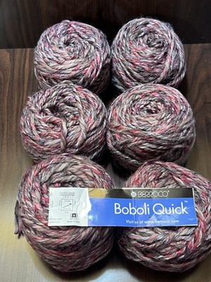 Berroco BOBOLI QUICK Yarn #7323 Wool, Acrylic 3.5oz/65yds ea. Set of 6