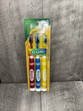 GUM Crayola Metallic Marker Children  s Toothbrush Soft Kids Set Age 5 , 3 pk