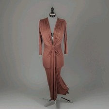 Scacto Brown Knit A-Line Formal Size M