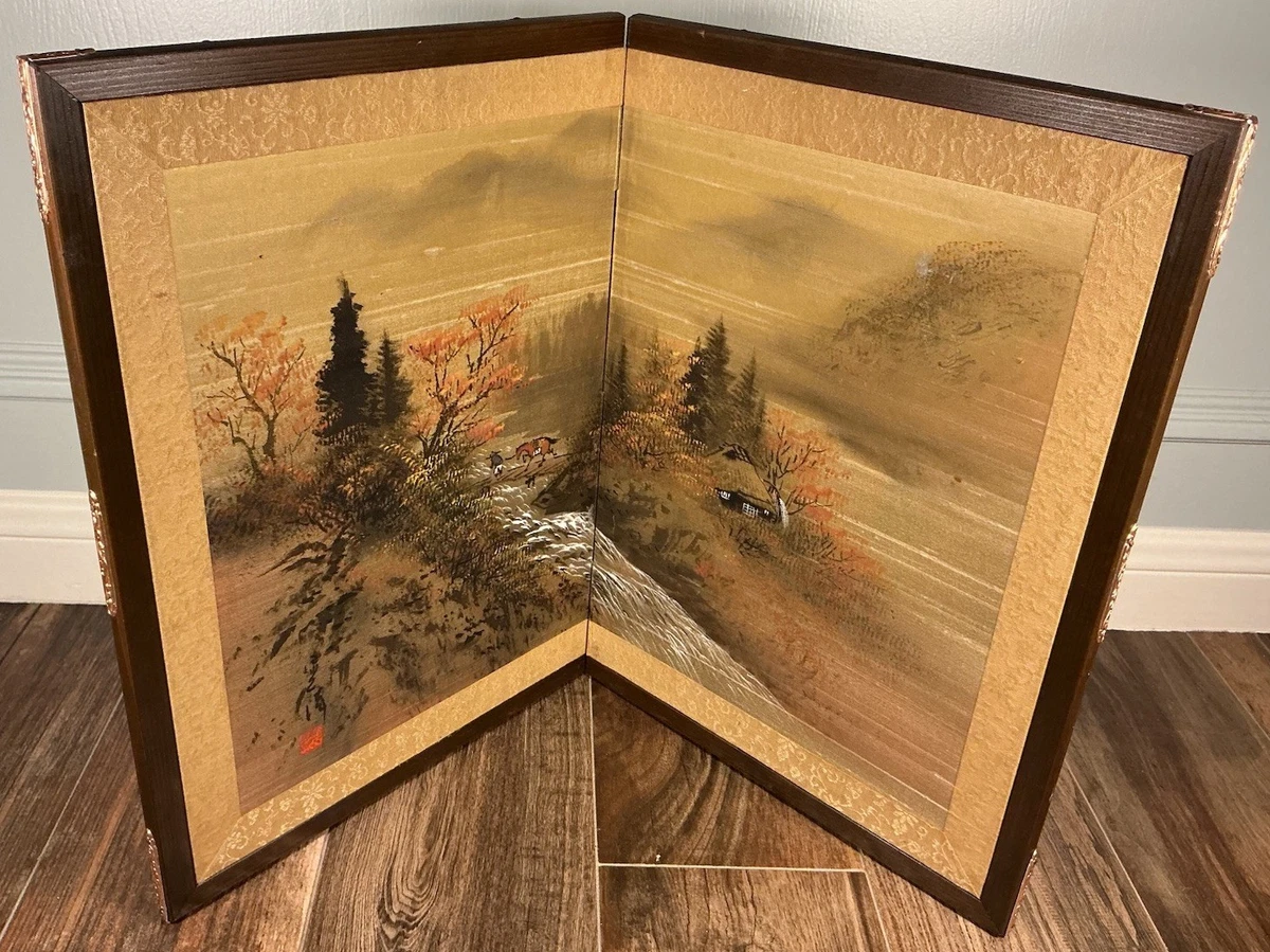 Vintage Original Post - 1940 Antique Japanese Paintings & Scrolls
