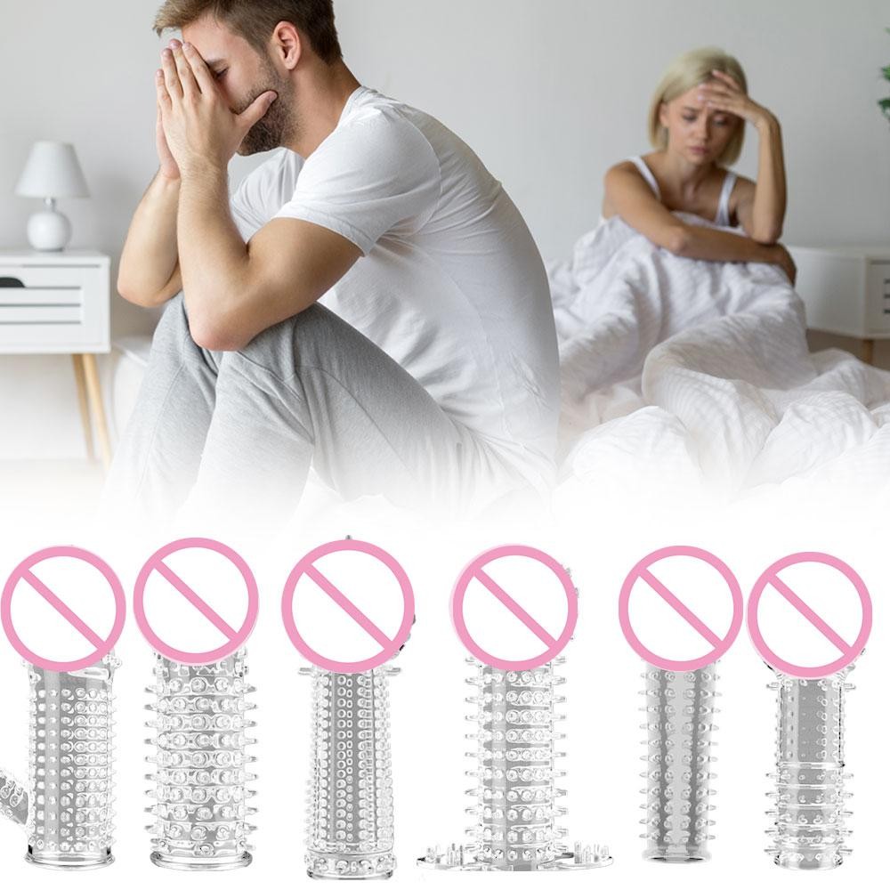 Männer Kondome Verdickt Längliche Kristall Wolf Zahn Set Männlichen Werkzeug S2