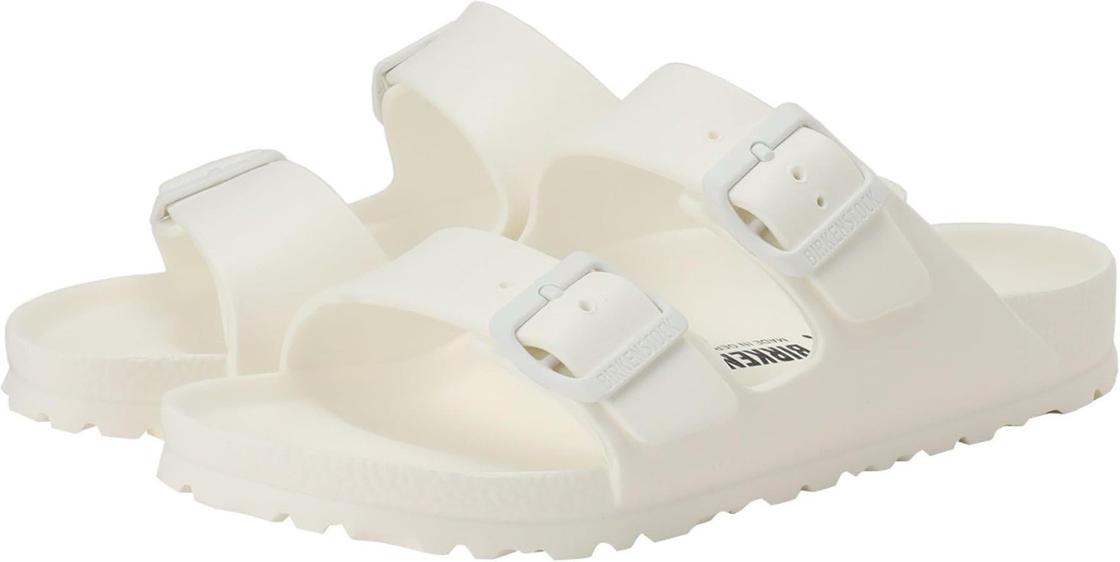 Men’s Birkenstock Sandals Size 44 White. Rubber With Adjustable Buckle summer