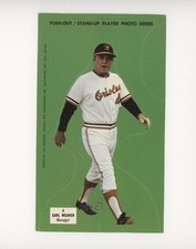 1973 Johnny Pro Baltimore Orioles Stand-Ups Earl Weaver #4 HOF 0b2