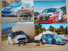 4 szt. oryginalne autografy - Rajd - ( AT )