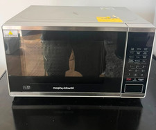 Morphy Richards 800W Standard Grill Microwave 20L Silver Digital LED