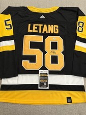 JSA COA KRIS LETANG Signed Autographed Pittsburgh Penguins Hockey Jersey 