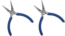 Lot 2 NEEDLE Nose 5" Pliers Small Pad Handle Grip Long Tool Jewelry Wire Cutter