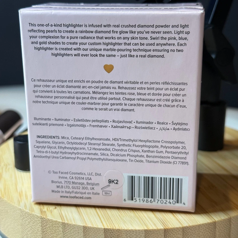 Too Faced • Diamond Light Multi Use Highlighter • Diamond Fire • New Sealed Box - Image 2 of 4