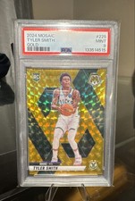 2024-25 Panini Mosaic - Rookies Tyler Smith #225 Gold Mosaic Prizm /10 (RC)
