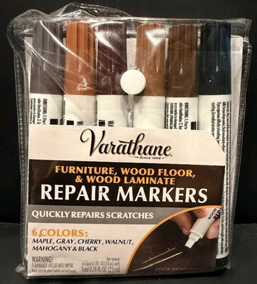 Varathane 347840 Wood Stain Repair Marker Touch Up Kit, Assorted Warm Tones