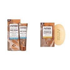 Ambi Even  Clear Fade Cream Dark Spot Corrector Bundle Cocoa Butter Cleanser