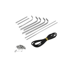 Running Board Strip RMS Classic for Vespa 125 VM1-VM2, Aluminium, Rubber