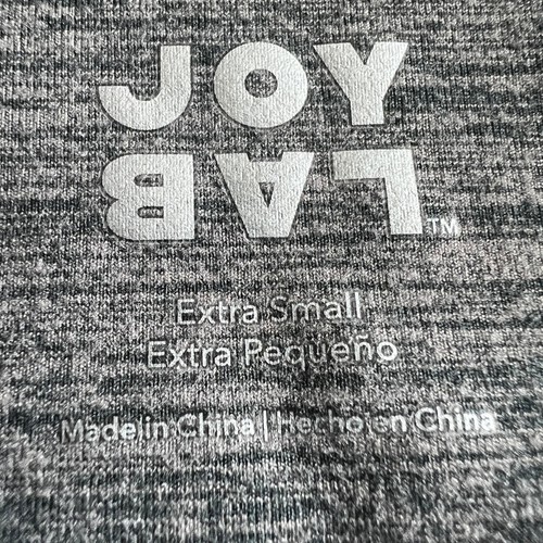 Joy Lab High Neck Sports Bra Criss Cross Back Heathered Gray Extra Small XS - Picture 3 of 7